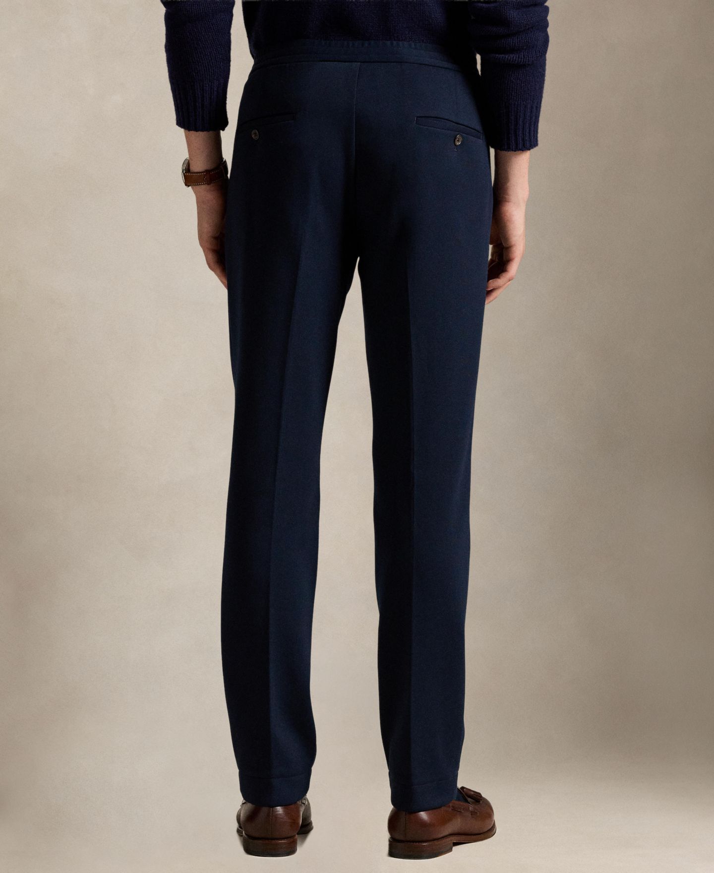 Мужские брюки Polo Ralph Lauren Double-Knit Suit Trouser, цвет: Тёмно-синий — фото 4
