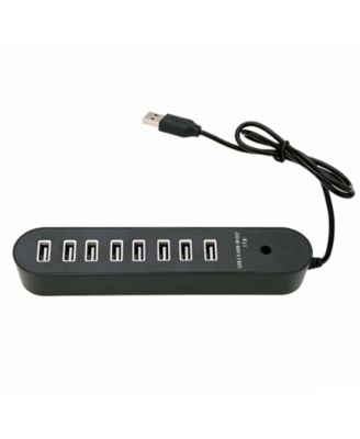 8-Port USB 2.0 Hub, 480Mbps High-Speed Splitter, Plug & Play USB Expander for Home Office & Travel, Ideal for Students