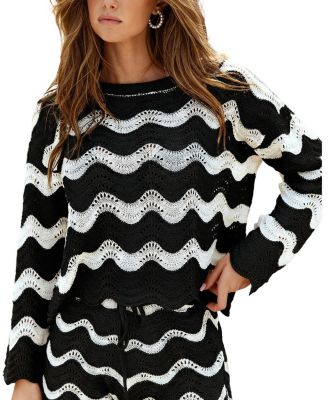 Women's Castaway Cutie Striped Cover-Up Top