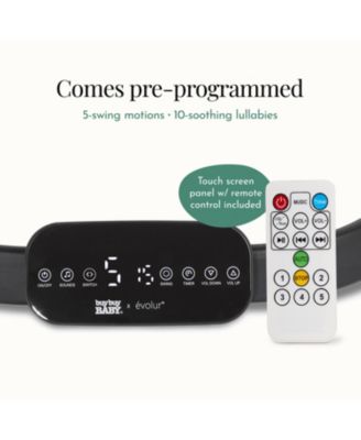 Baby Comfort Cocoon Smart Swing 0–24 Months with 5 Speeds, Remote & TUYA Control, Dual-Climate Seat Pad & 3 Point Harness