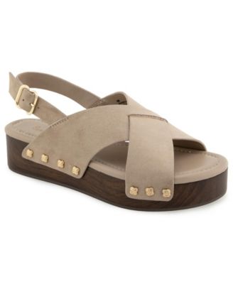 Women's Quadry Wood Flatform Sandal