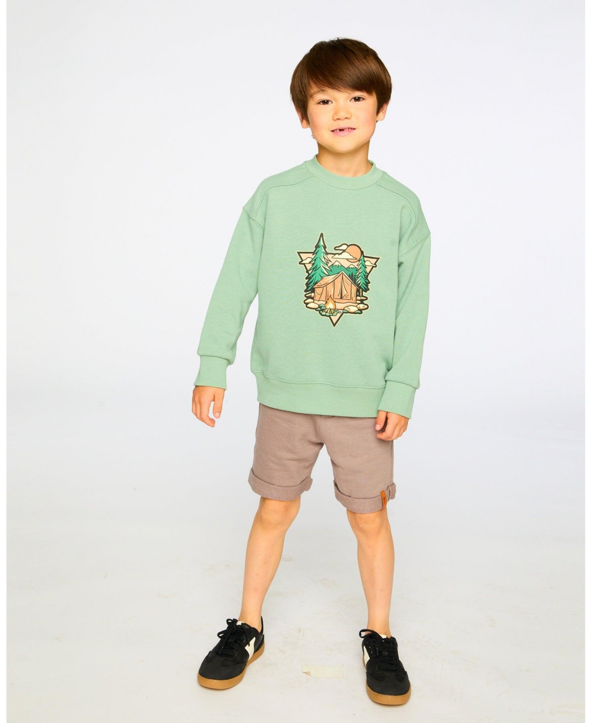 Deux par Big Boys French Terry Shorts Taupe