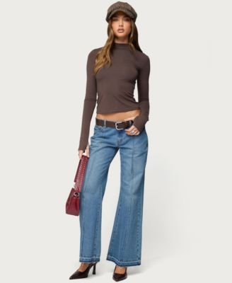 Women's Binta Mock Neck Long Sleeve Top