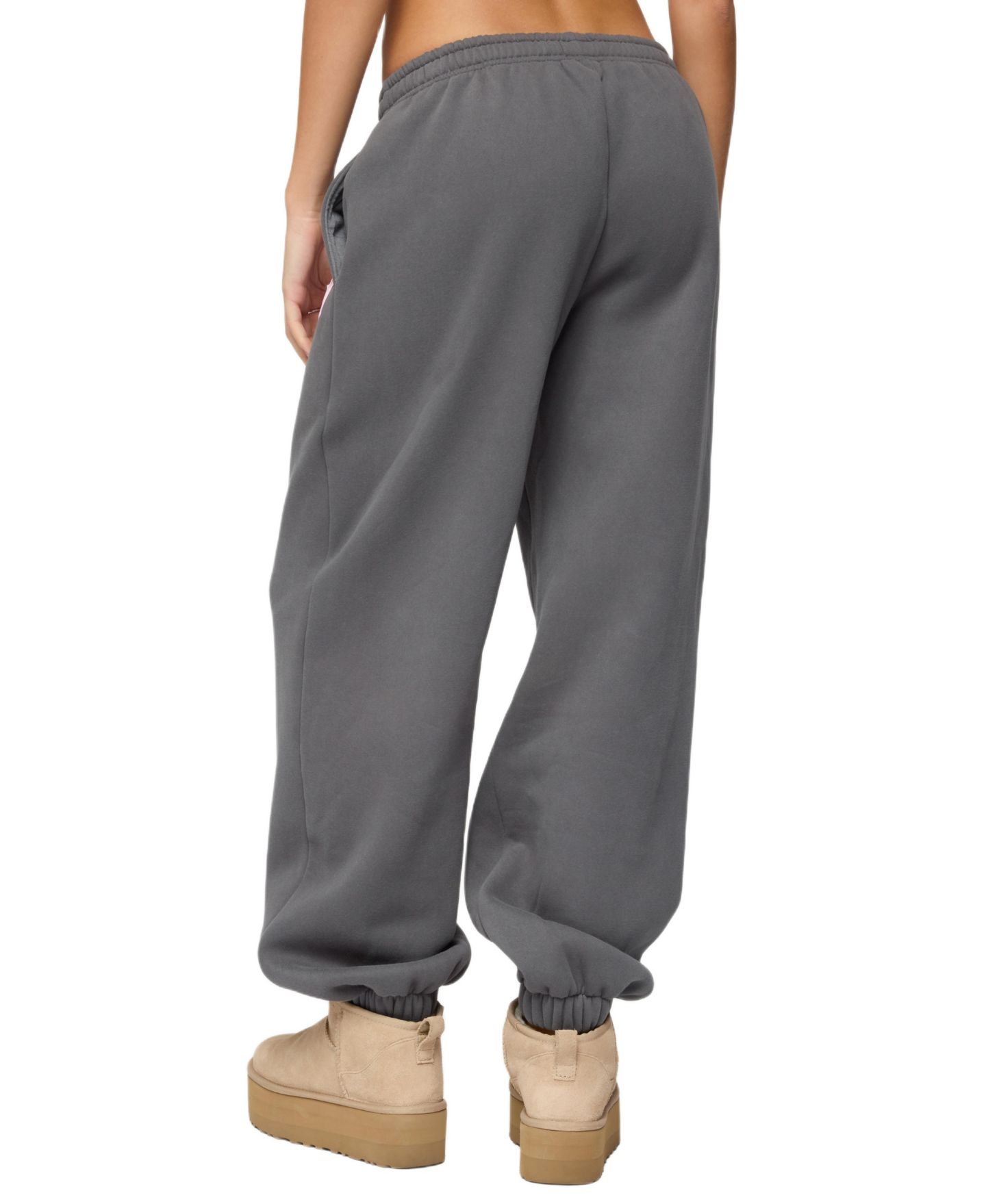 Женские брюки Edikted Major Love Sweatpants, цвет: Тёмный серый — фото 2