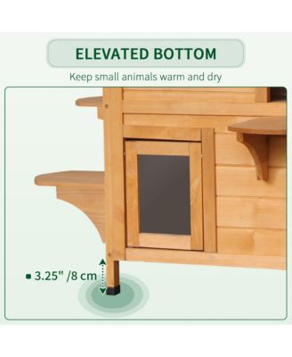 2-Story Outdoor Weatherproof Cat Enclosure