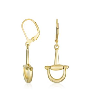 Equestrian Equine Horse Gift Dangle Snaffle Horse-bit Earrings