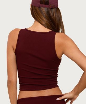 Women's Linda Ribbed Scoop Neck Tank Top