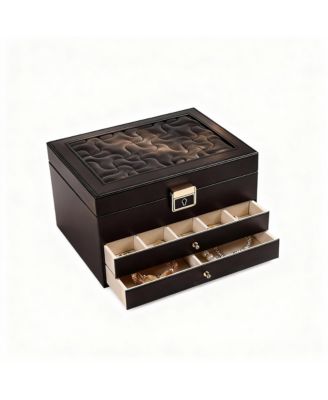 3-Layer Jewelry Organizer with Removable Dividers for Flexible Storage