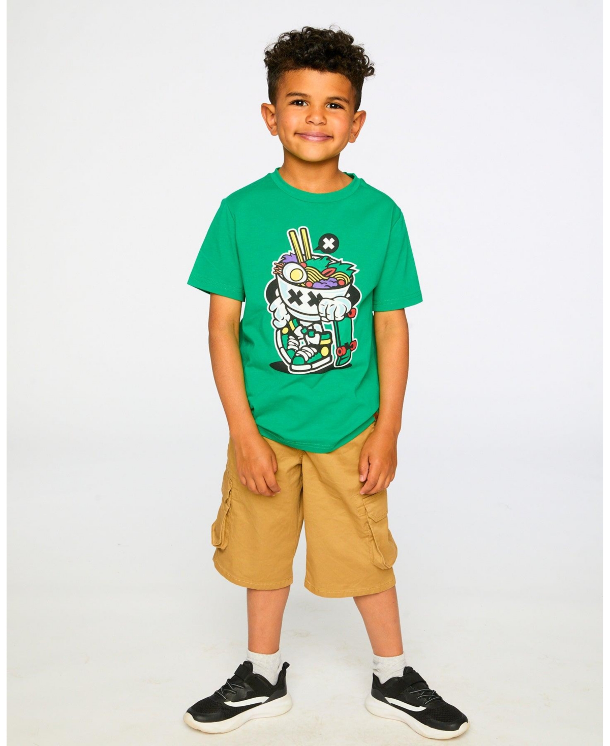 Deux par Big Boys Cotton Jersey T-Shirt with Print.