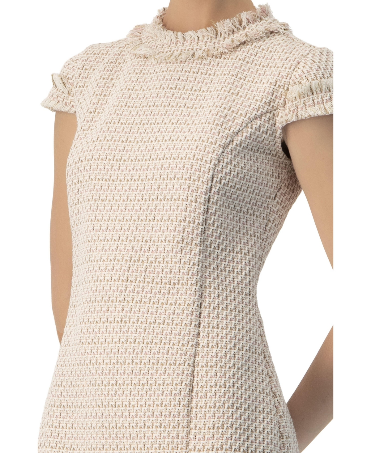 Ivonne Women's Frayed Hem Short Dress