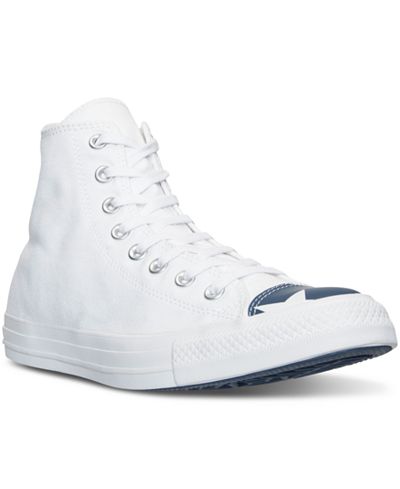 Converse Men's Chuck Taylor All Star Hi Flag Toe Cap Casual Sneakers from Finish Line