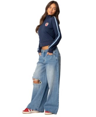 Women's England Zip Up Sweatshirt