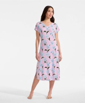 Women's Cooling Cap Sleeve Midi Nightgown