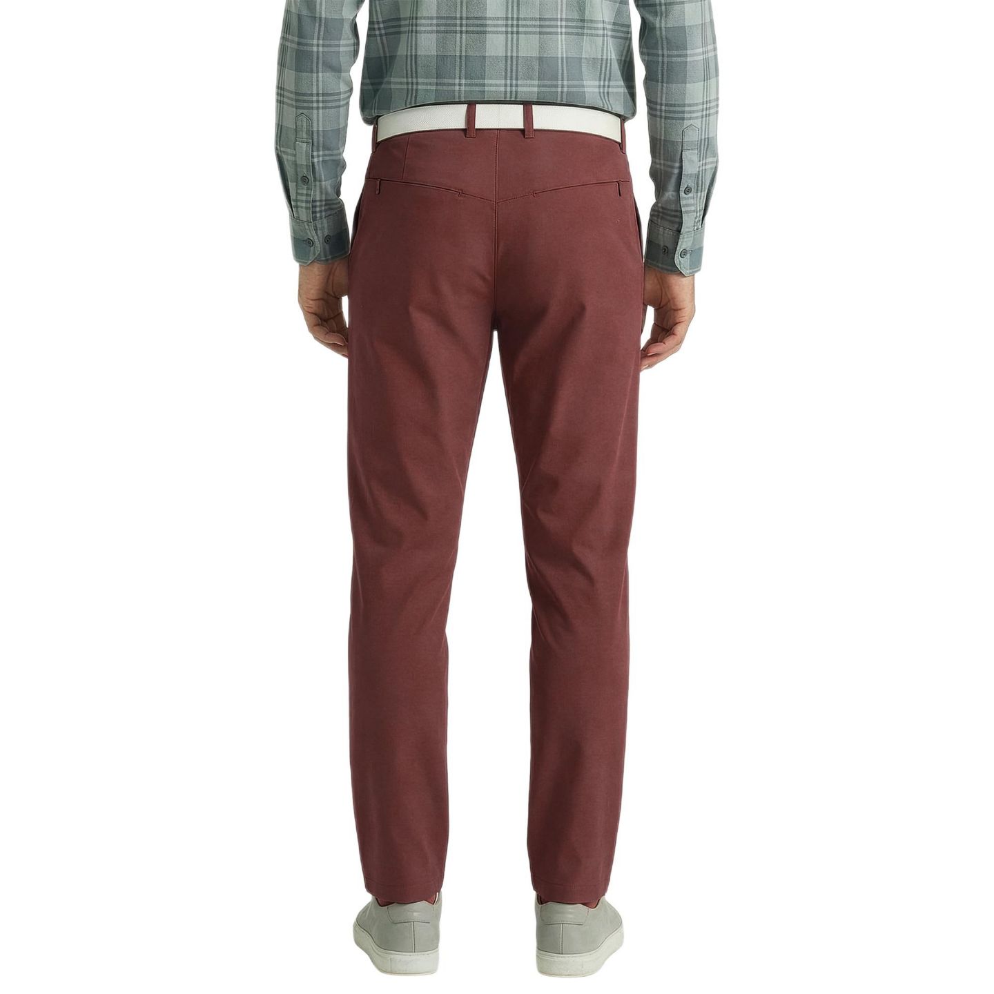 Мужские брюки Level 7 Office-Leisure Collection Stretchy Trouser, цвет: Бордовый — фото 3