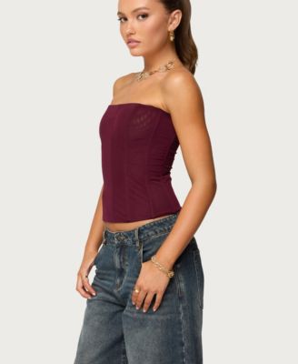 Women's Reed Sheer Mesh Corset