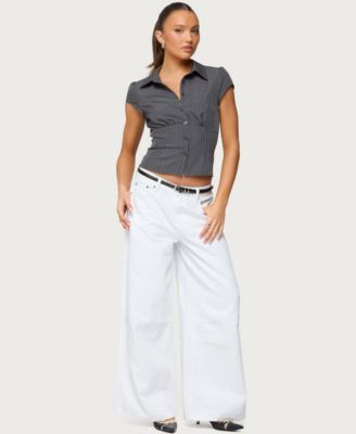 Women's Skater Girl Washed Low Rise Baggy Jeans