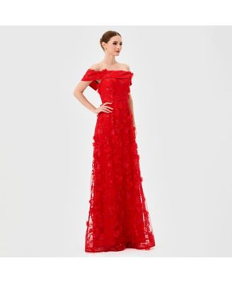 Women's Edie Off Shoulder Gown Dress
