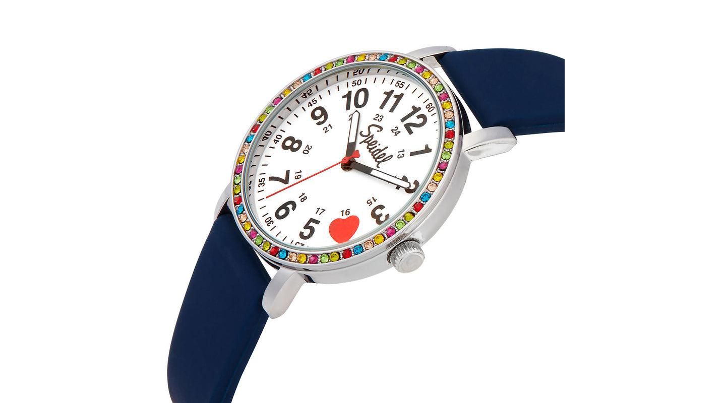 Детские часы Speidel Brilliance Line Watch with Multi Color Crystalized Case, цвет: Тёмно-синий — фото 2