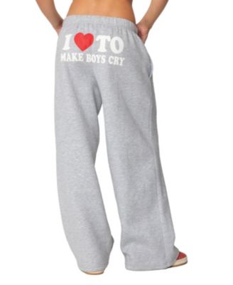 Women's Boys Cry Wide Leg Sweatpants