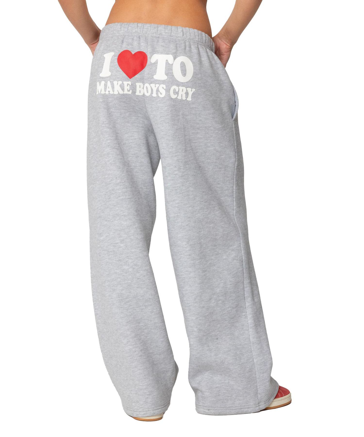 Women's Boys Cry Wide Leg Sweatpants