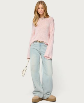 Women's Drop Shoulder Light Knit Sweater