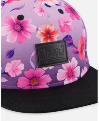 Girl Cap Mauve Floral Gradient - Toddler|Child