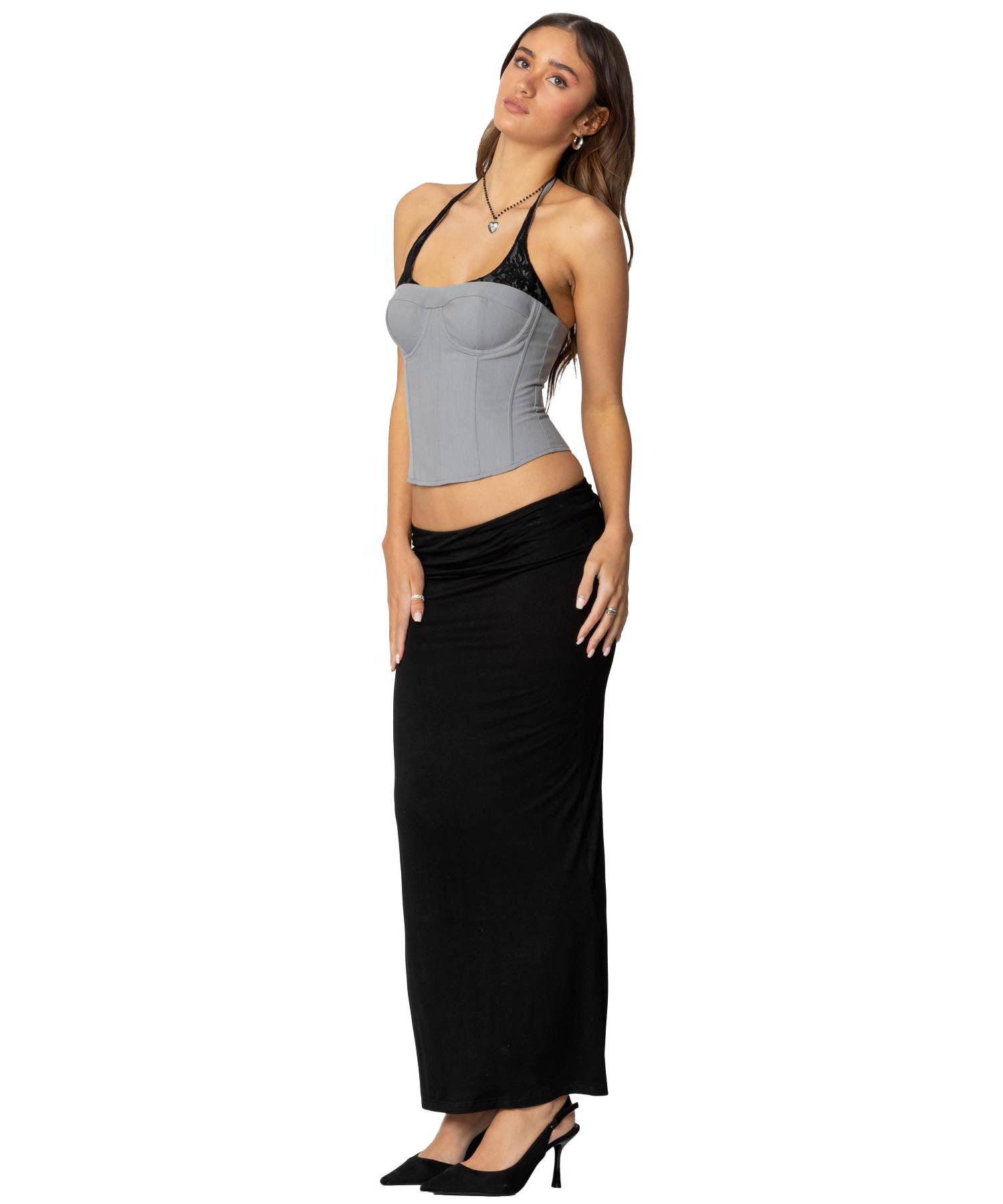 Women's Jara Layered Lace Halter Corset