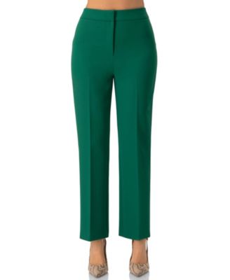 Women's Tailored Straight-Leg Trousers