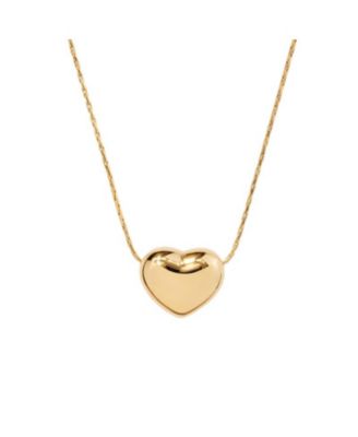 Pebble Heart Pendant Necklace