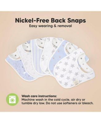 8pk Baby Bibs for Boy, Baby Drool Bib for Baby Boys and Girls, Infant Teething Bibs