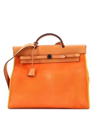 39 Herbag Zip Leather and Toile