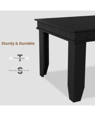 Farmhouse Dining Table for 6-8 People, 71" Long Wood Kitchen Table with Sturdy Frame & Rustic Wooden Finish, 6-8 Seats Large Rectangular Tables