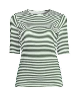 Women's Long Torso SunShade UPF 50 Elbow Sleeve Rash Guard Swim Tee