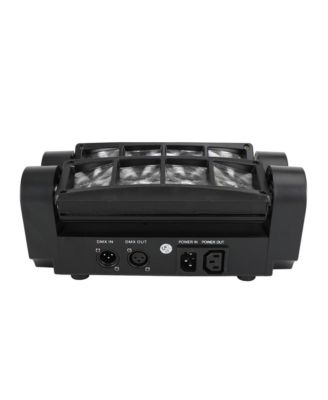 80W RGBW Moving Head Stage Light with Dual Independent Tilting Sides for Split-Beam 3D Effects