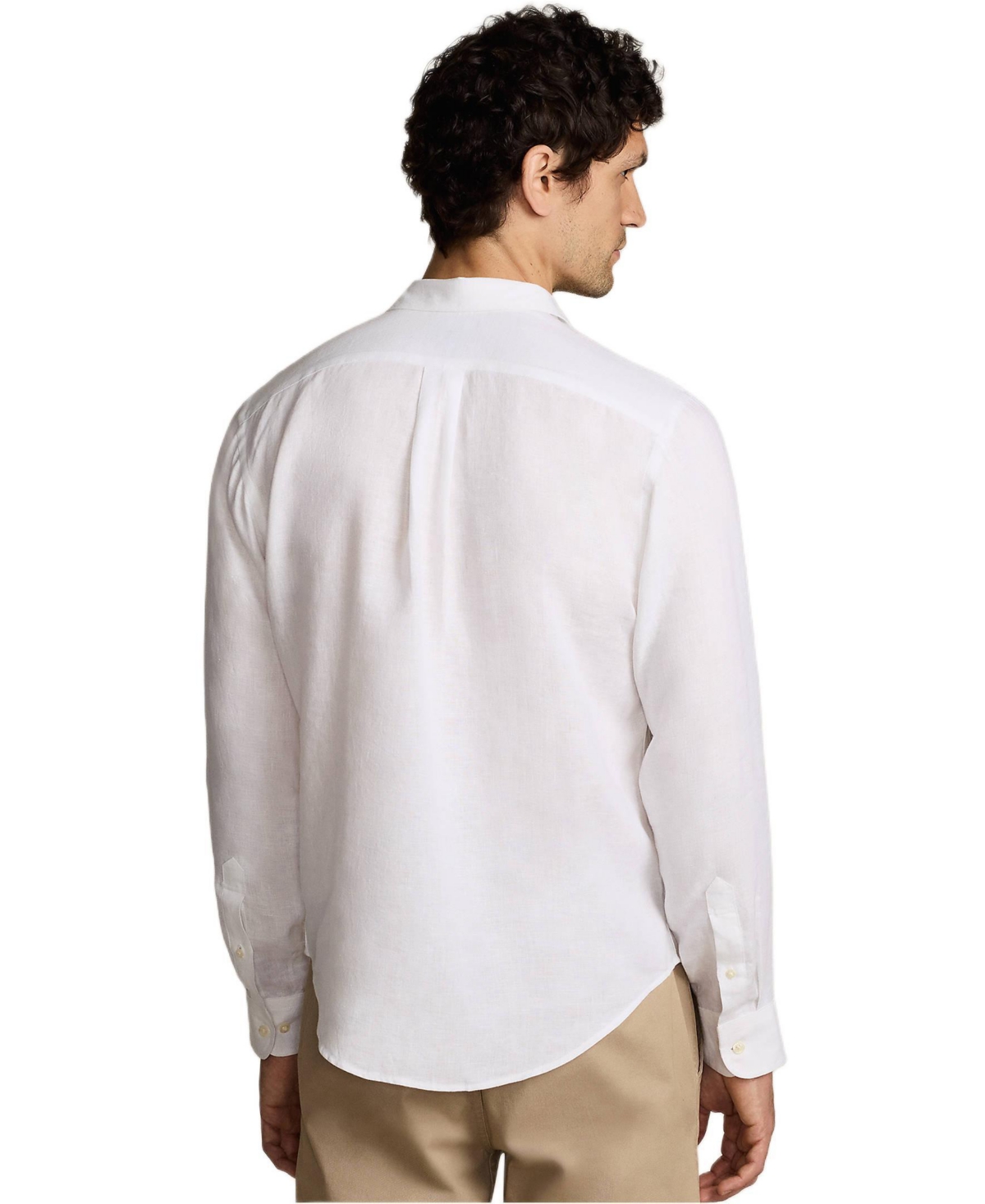 Lands' End Men's Long Sleeve Linen Shirt