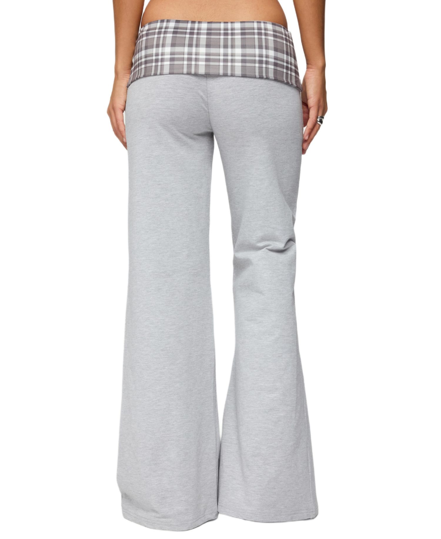 Women's Kimmy Plaid Foldover Waist Pants