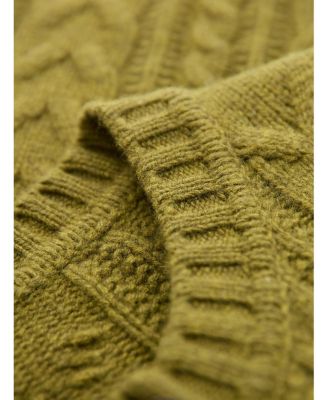 Women's Merino Wool Cable Knit Cardigan