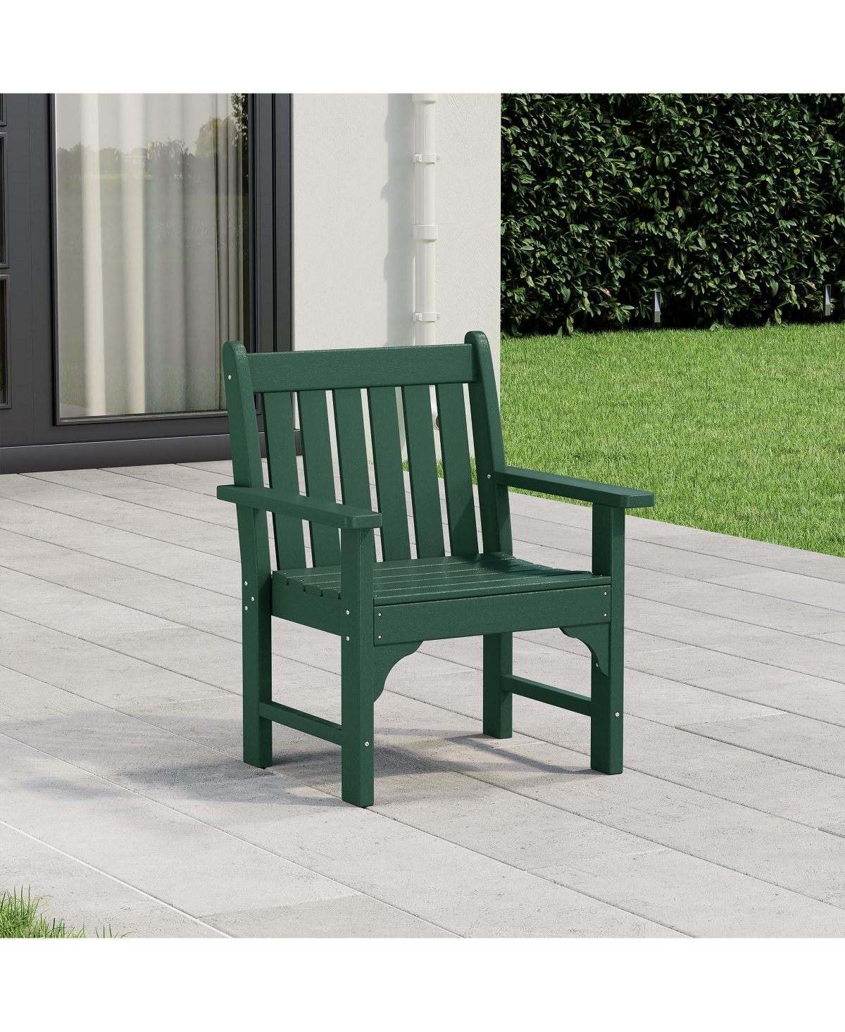 WestinTrends Outdoor Patio Hdpe Adirondack Dining Arm Chair