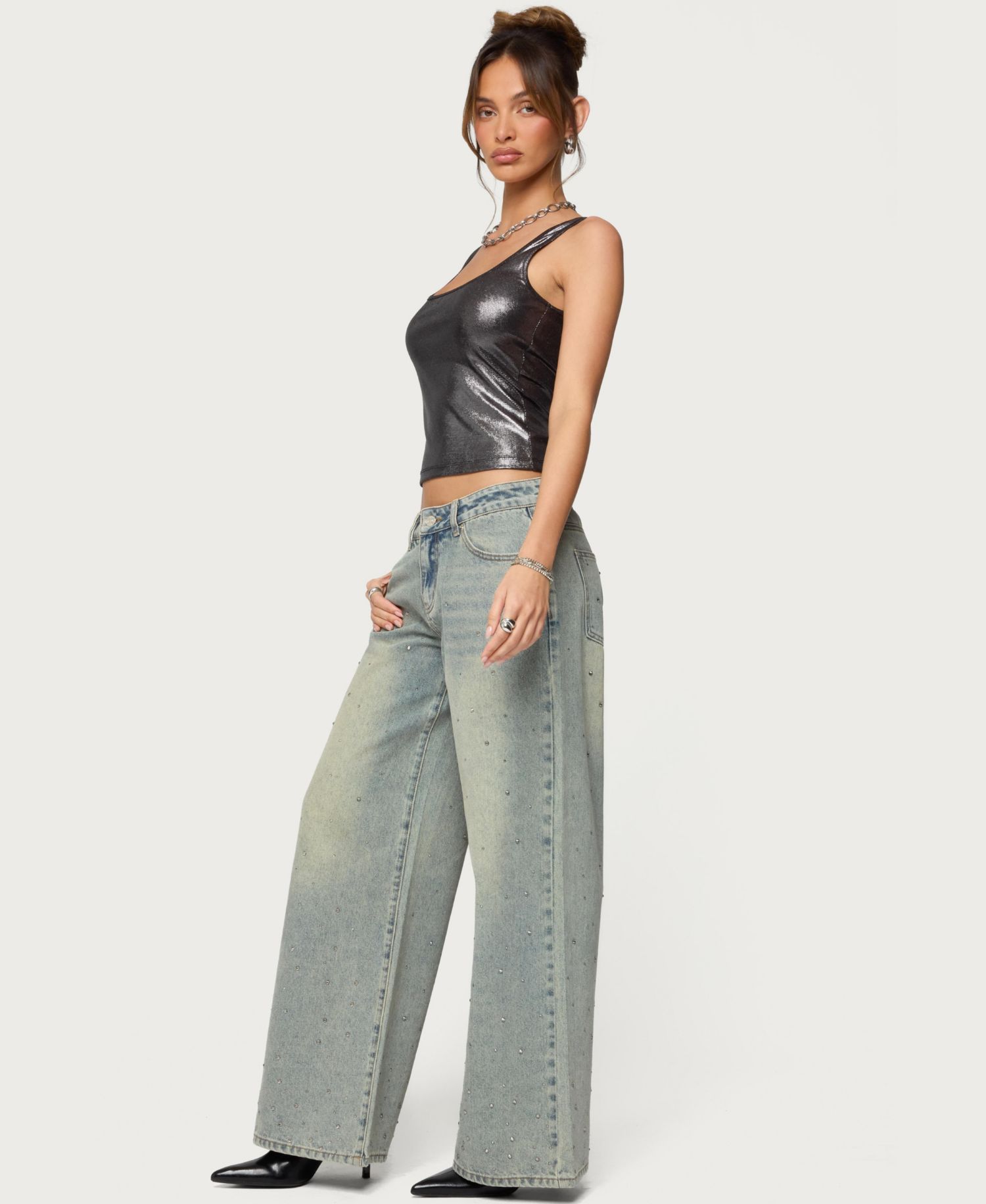 Women's Laidie Metallic Tank Top