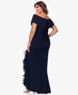 Plus Size Sweetheart Off-The-Shoulder Ball Gown