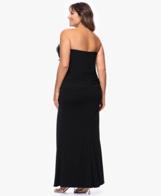 Plus Size Strapless Sweetheart Ball Gown