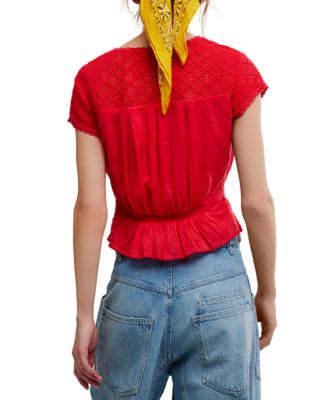 Women's Gemma Embroidered Boat Neck Top