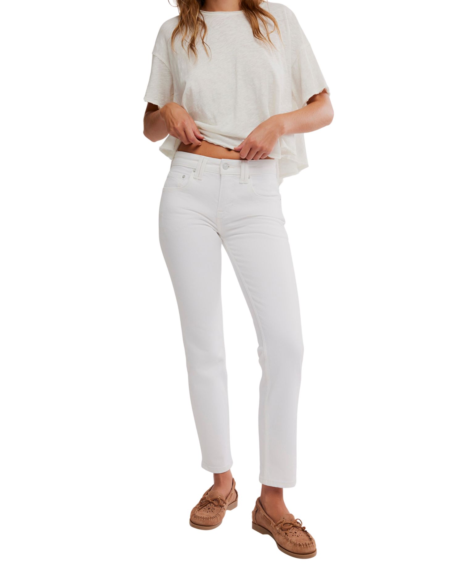 Women's We The Free Oracle Low-Rise Slim Straight Jeans