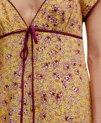 Women's Backroads Floral Print V-Neck Mini Dress