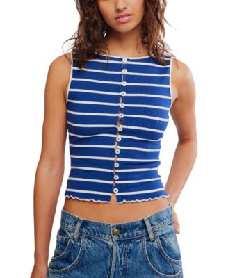 Women's Tilly Striped Crew Neck Tank Top