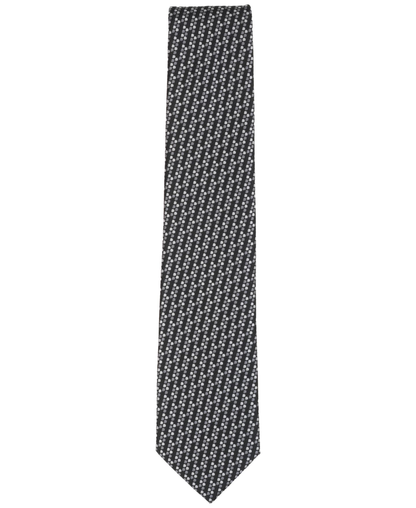 Мужской галстук Perry Ellis Mackey в горошек, цвет: Чёрный — фото 2