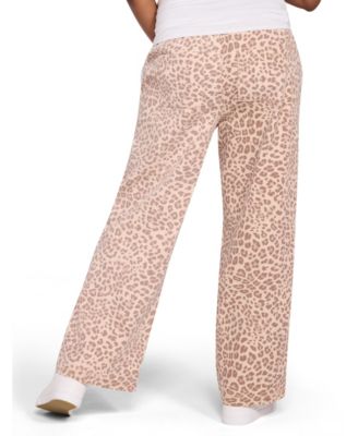 Women's Under the Belly Tie Waist Denim Wide Leg Pant