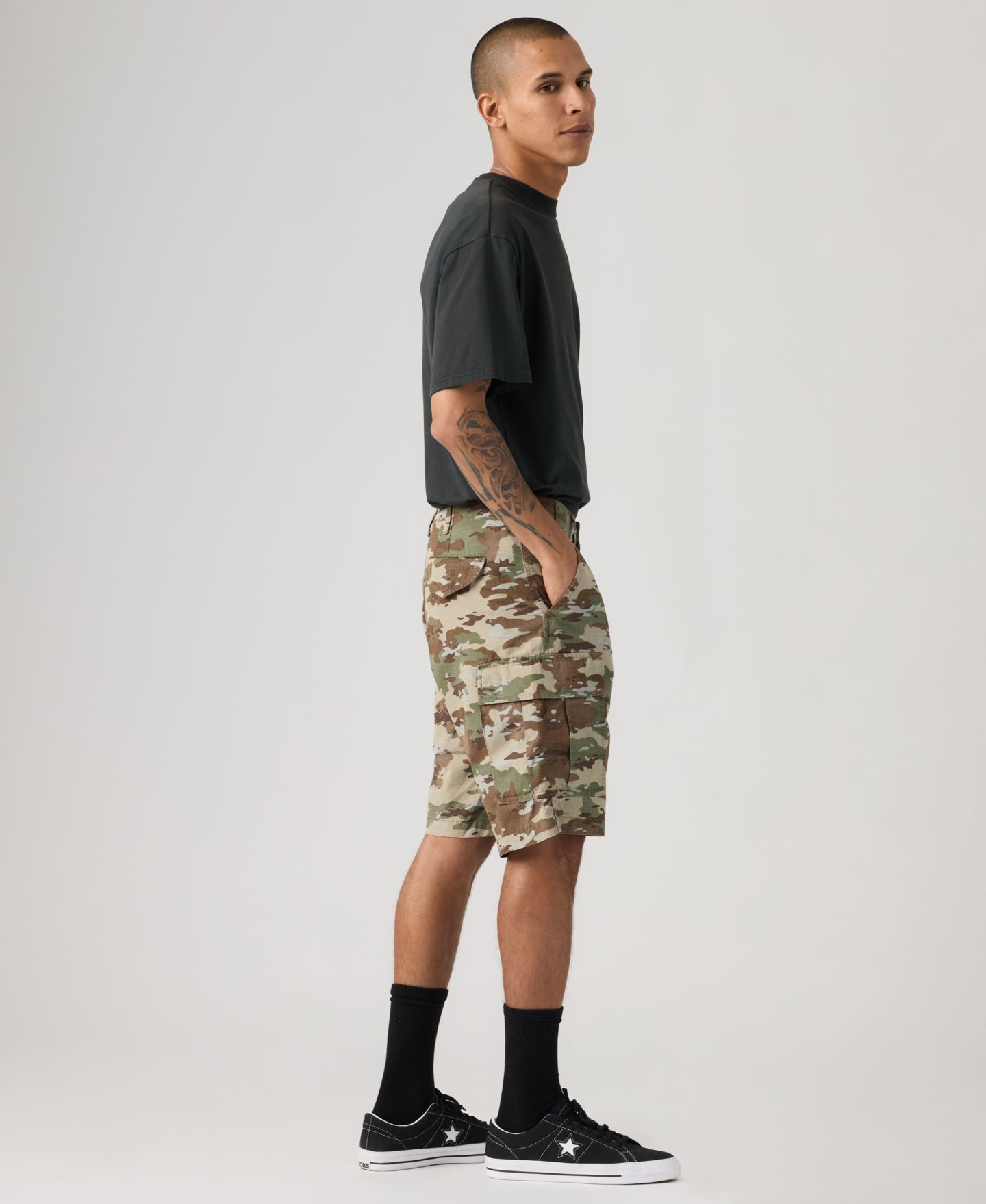 Мужские шорты Levi's Carrier 9.5" Cargo, цвет: Камуфляжный — фото 3