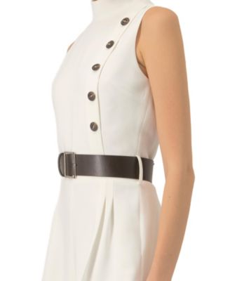 Women's Sleeveless Belted Jumpsuit