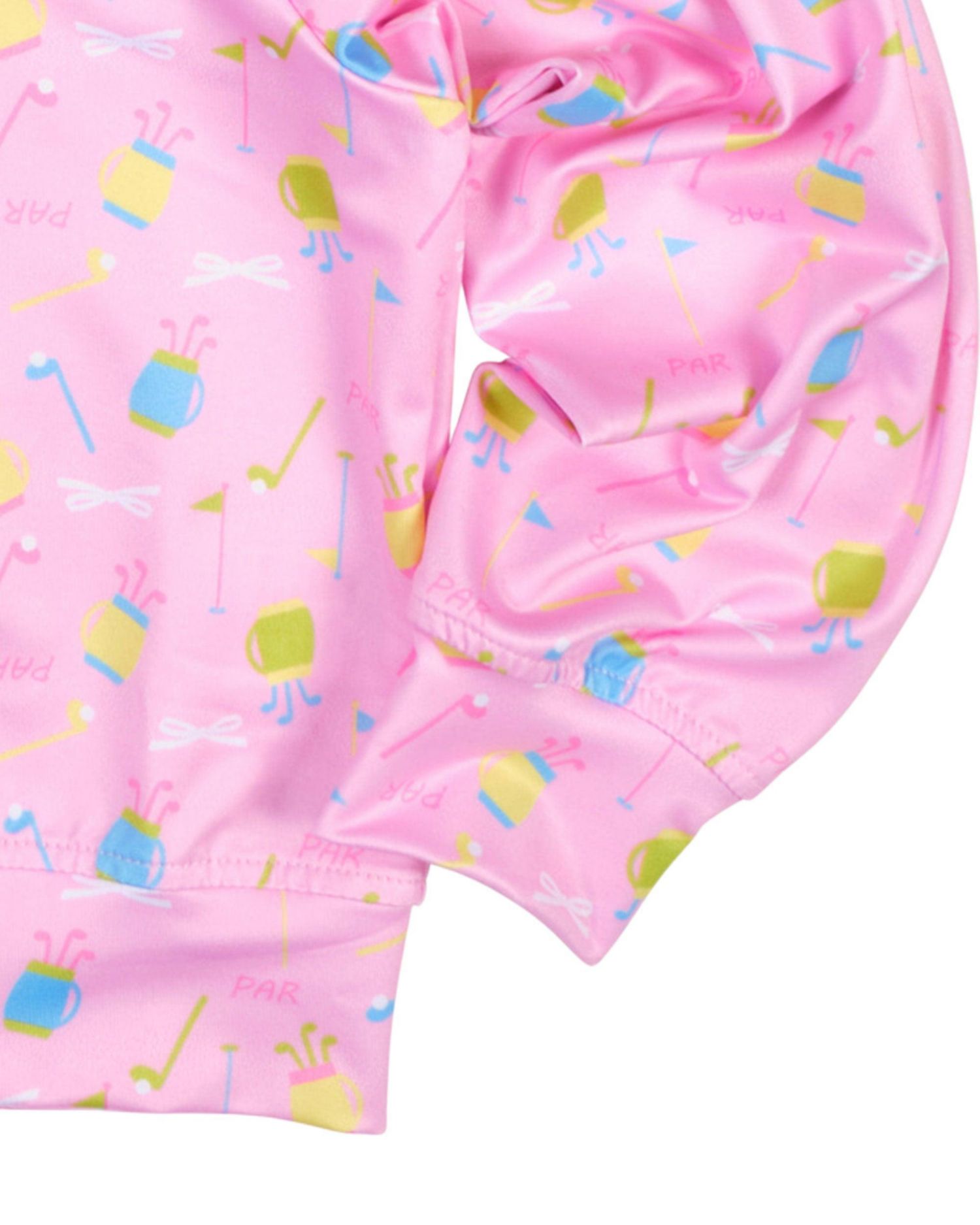 Big Girls Golf Print Performance Knit Jacket